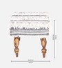 Lisbone Stool Set Of 2 In Grey Colour