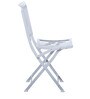 Varner Metal Outdoor Table Set with 2 Chairs in White Colour