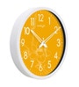 Lisianthus Quartz Movement White Plastic Wall Clock