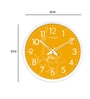 Lisianthus Quartz Movement White Plastic Wall Clock