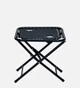 Lisle Folding Set of 2 Chairs with Table In Black Colour 
