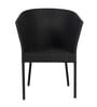 Lismore Wicker Table And Chair Set In Black Finish