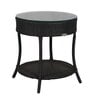 Lismore Wicker Table And Chair Set In Black Finish