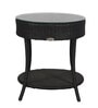 Lismore Wicker Table And Chair Set In Black Finish