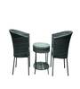 Lismore Wicker Table And Chair Set In Grey Dual Tone Finish