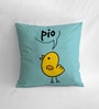 Canvas Cushion with Little Bird Print