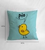 Canvas Cushion with Little Bird Print