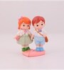 Little Boy and Girl Walking To School Lovely Miniature Valentine Gift