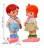 Little Boy and Girl Walking To School Lovely Miniature Valentine Gift