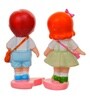 Little Boy and Girl Walking To School Lovely Miniature Valentine Gift
