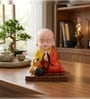 Red Little Cute Buddha Monk Showpiece
