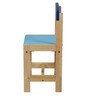 Little Fish Solid Wood Kids Activity Table in Blue Colour with Chair