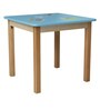 Little Fish Solid Wood Kids Activity Table in Blue Colour with Chair