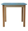 Little Fish Solid Wood Kids Activity Table in Blue Colour with Chair