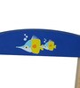 Little Fish Solid Wood Kids Activity Table in Blue Colour with Chair