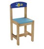 Little Fish Solid Wood Kids Activity Table in Blue Colour with Chair