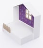 Little Hut Disney Princess Bed in White Colour with Drawer Storage