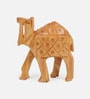 Brown Wood Handicraft Camel Figurine