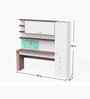 Little Legend Study Table With  Storage & Green Print