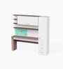 Little Legend Study Table With  Storage & Green Print