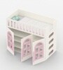 Little Library Loft Bed In Pink Colour