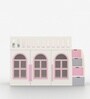 Little Library Loft Bed With Staircase Storage In Pink Colour