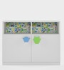 Little-Monsters Storage with Shelves Cabinet in White Colour