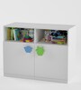 Little-Monsters Storage with Shelves Cabinet in White Colour