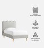 Little Palace Kids Toddler Bed In Ivory Colour