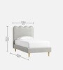 Little Palace Kids Toddler Bed In Ivory Colour
