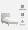 Little Palace Kids Twin Bed In Ivory Colour