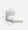 Little Palace Kids Twin Bed In Ivory Colour