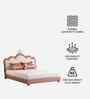 Little Queen Leatherette Kids Twin Bed With Box Storage In Pink And White Colour