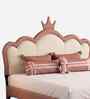 Little Queen Leatherette Kids Twin Bed With Hydraulic Storage In Pink And White Colour