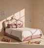 Little Queen Leatherette Kids Twin Bed With Hydraulic Storage In Pink And White Colour