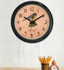 Multicolor Plastic Little Sparrow Kids Wall Clock