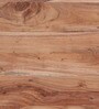 Live Edge Solid Wood Coffee Table In Natural Finish And Black Colour