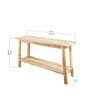 Live Edge Solid Wood Console In Natural Finish