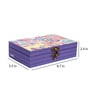 Purple Mdf Live To Travel Canvas Storage Decorative Box