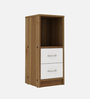 Livi Bedside Table in Lyon Teak & White Finish With 2 Drawers