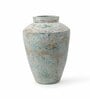 (1Pc) Teal Green Terracotta Decorative Vase For Room Decor Aesthetic