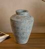 (1Pc) Teal Green Terracotta Decorative Vase For Room Decor Aesthetic