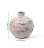 (1Pc) Pink & Grey Terracotta Flower Vase For Living Room Decor