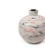 (1Pc) Pink & Grey Terracotta Flower Vase For Living Room Decor