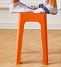 Livo Orange Colour Modern Multi-Purpose End Table (Set of 3)