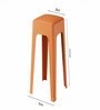 Livo Orange Colour Modern Multi-Purpose End Table (Set of 3)