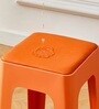 Livo Orange Colour Modern Multi-Purpose End Table (Set of 3)