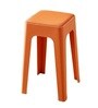Livo Orange Colour Modern Multi-Purpose End Table (Set of 3)