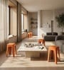 Livo Orange Colour Modern Multi-Purpose End Table (Set of 6)