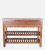 Livo Solidwood Console Table With 3 Drawer In Honey Color